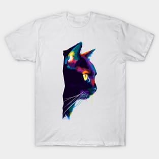 Cat Wpap Pop Art T-Shirt